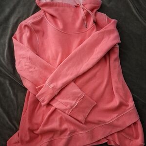 Coral Hooded Sweatshirt